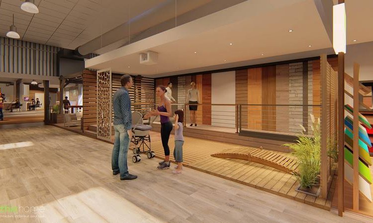 Show room fibres bois concept à Saint Pierre